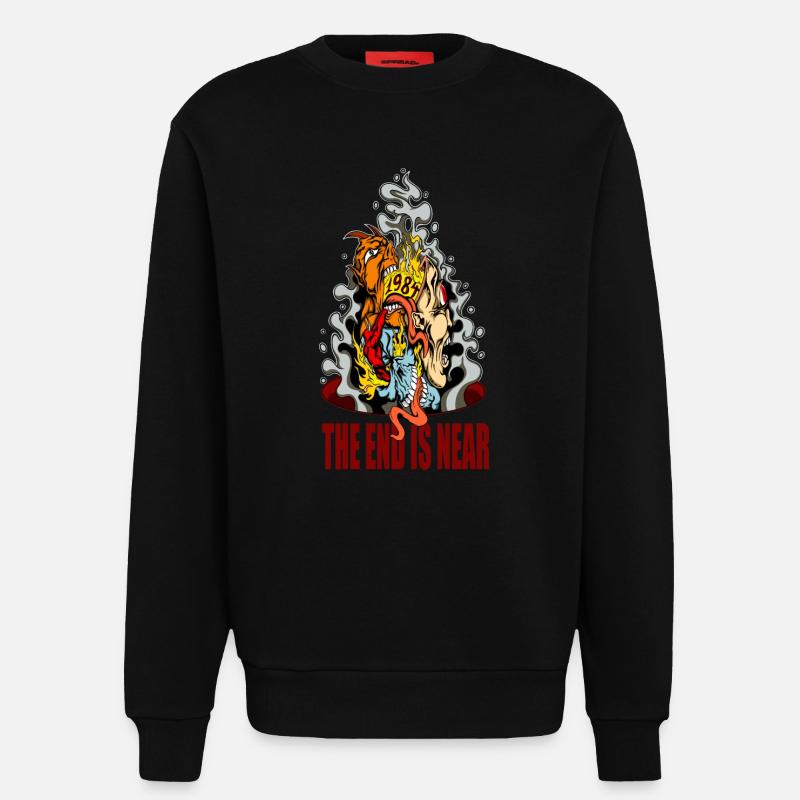 Das Ende ist nahe - Sweatshirt - made by SPREAD - SOLID BLACK