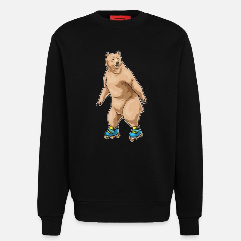 Bär Inline skating Inline skates - Sweatshirt - made by SPREAD  - SOLID BLACK