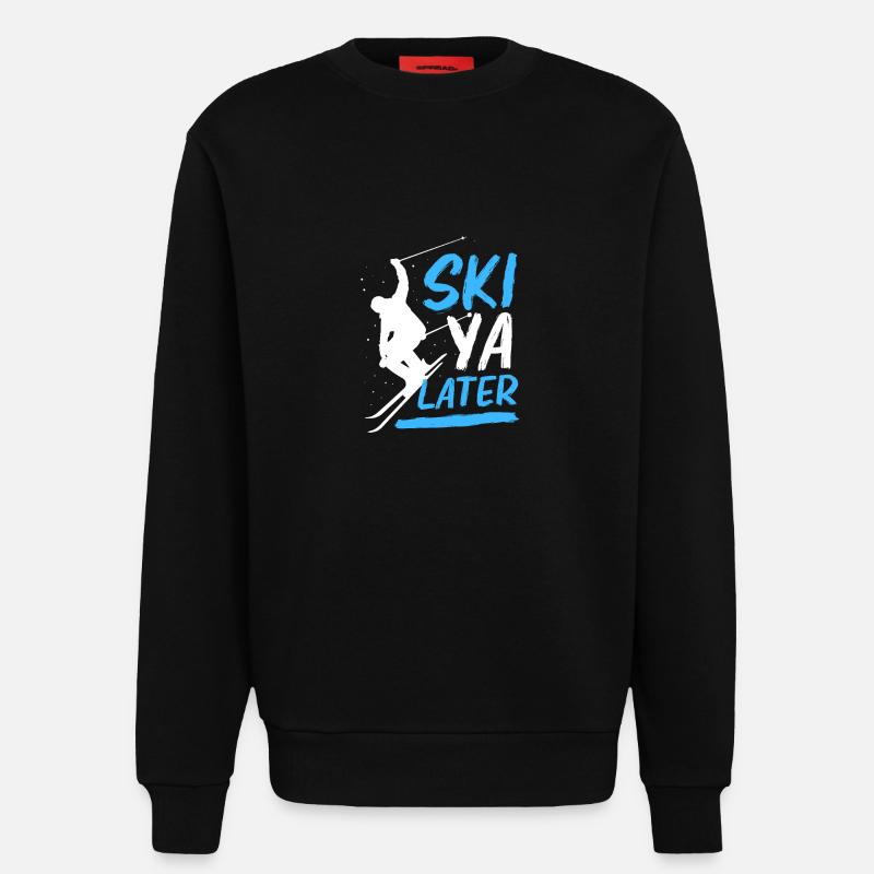 Ski Skiurlaub - Sweatshirt - made by SPREAD  - SOLID BLACK