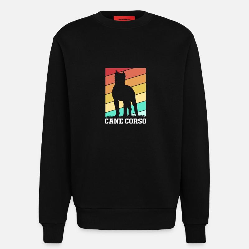 Cane Corso - Sweatshirt - made by SPREAD  - SOLID BLACK