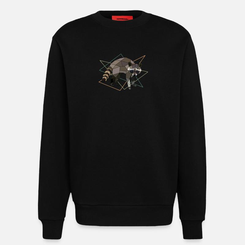 Waschbär - Sweatshirt - made by SPREAD - SOLID BLACK