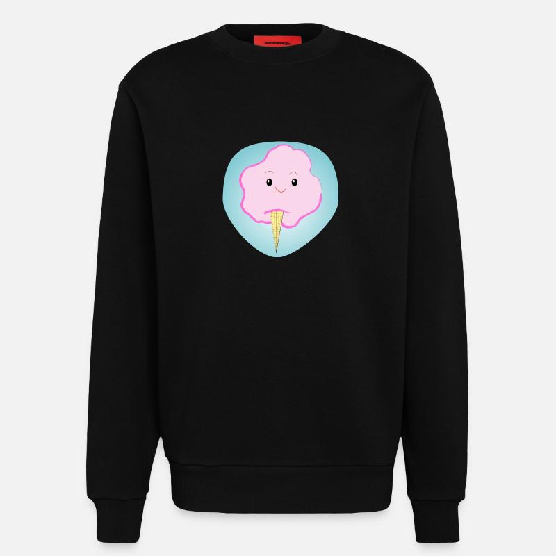 Fröhliche Zuckerwatte - Geschenk - Geschenkidee - Sweatshirt - made by SPREAD  - SOLID BLACK