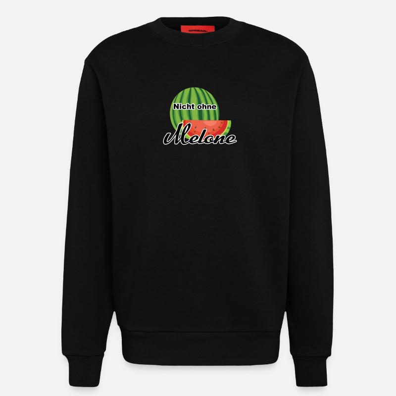 Melone Wassermelone Somme - Sweatshirt - made by SPREAD  - SOLID BLACK