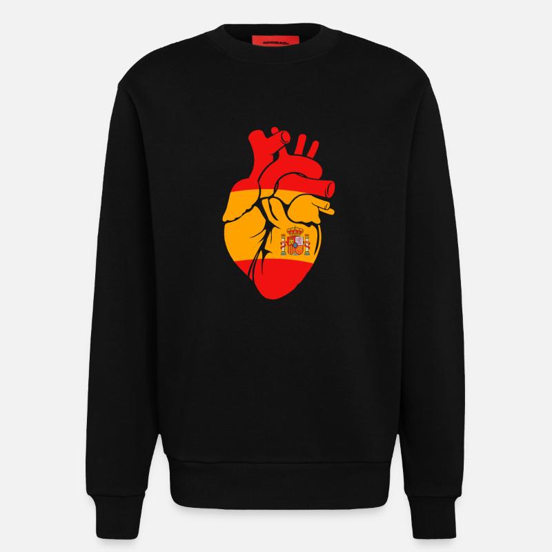 Spanien Spanisch - Sweatshirt - made by SPREAD  - SOLID BLACK
