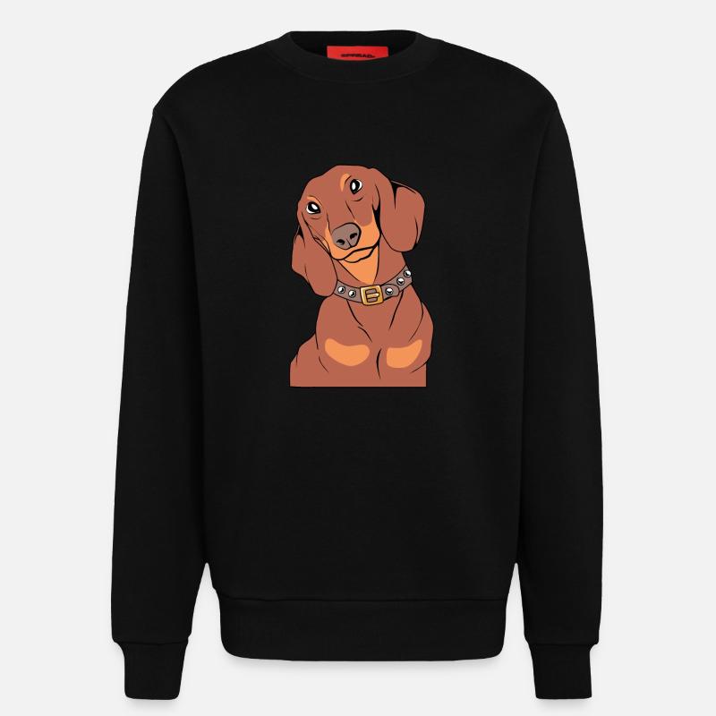 Dackel - Sweatshirt - made by SPREAD - SOLID BLACK