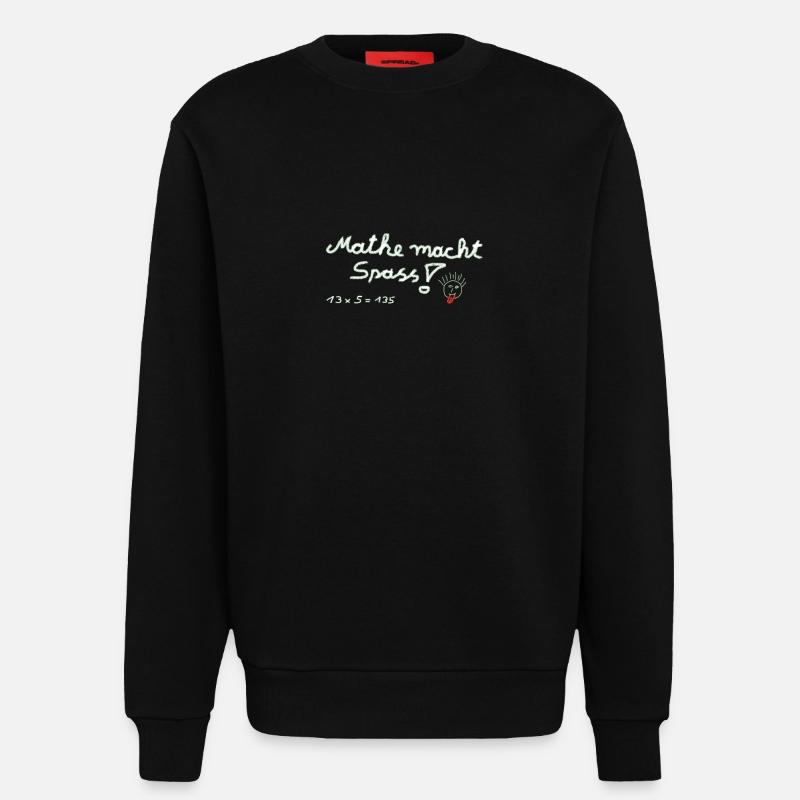 Math est un plaisir! - Sweat bio décontracté fabriqué en UE - SOLID BLACK