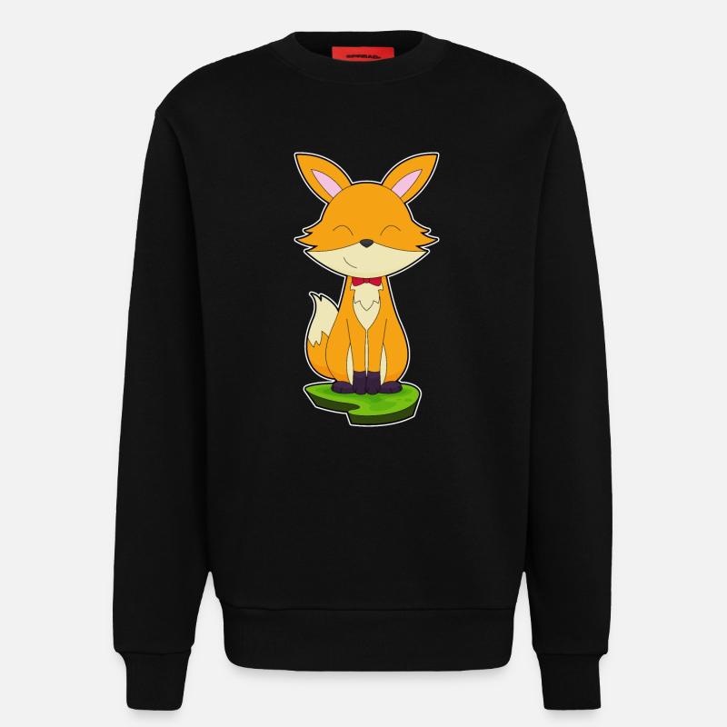 Fuchs Gentleman Fliege - Sweatshirt - made by SPREAD  - SOLID BLACK