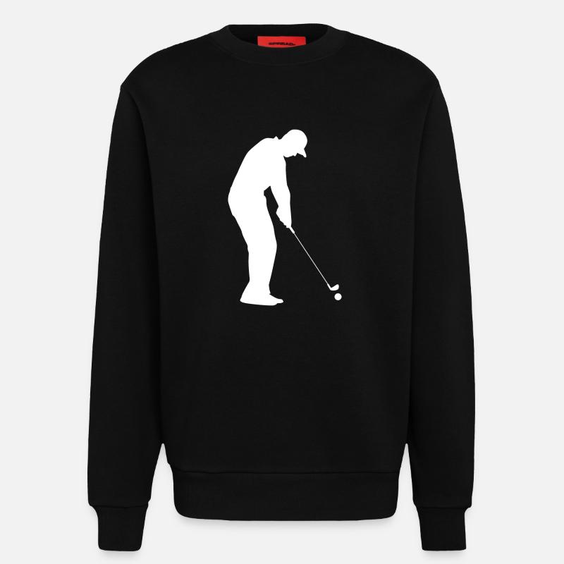 Golf Golfer Golfer Golf Course - Sweatshirt - made by SPREAD  - SOLID BLACK