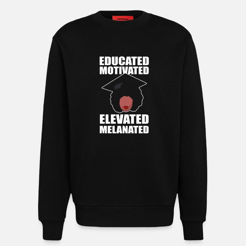 Master Studium Abschlussfeier - Sweatshirt - made by SPREAD - SOLID BLACK