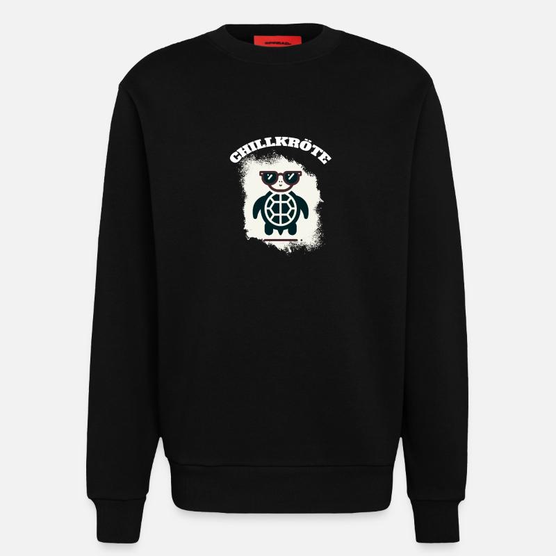 Chill Toad Turtle - Sweatshirt - made by SPREAD  - SOLID BLACK