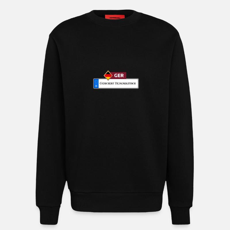 Secured Democratic 2.0 | Gift - Sweatshirt - made by SPREAD  - SOLID BLACK