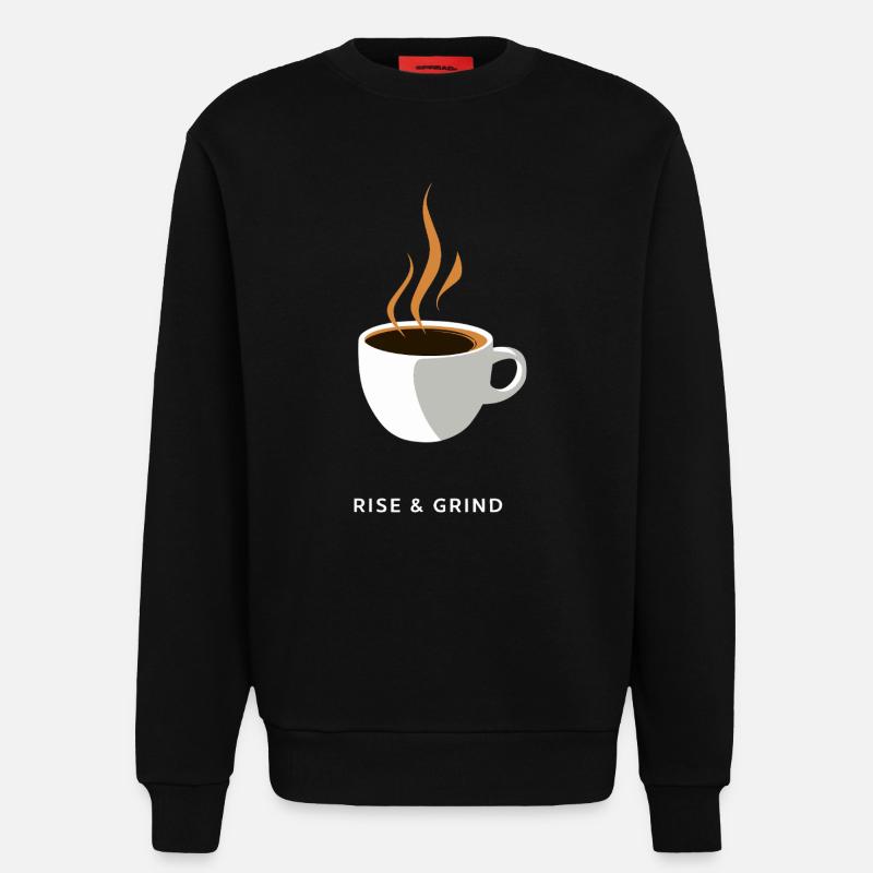 Dämpfende Kaffeemühle - Sweatshirt - made by SPREAD  - SOLID BLACK