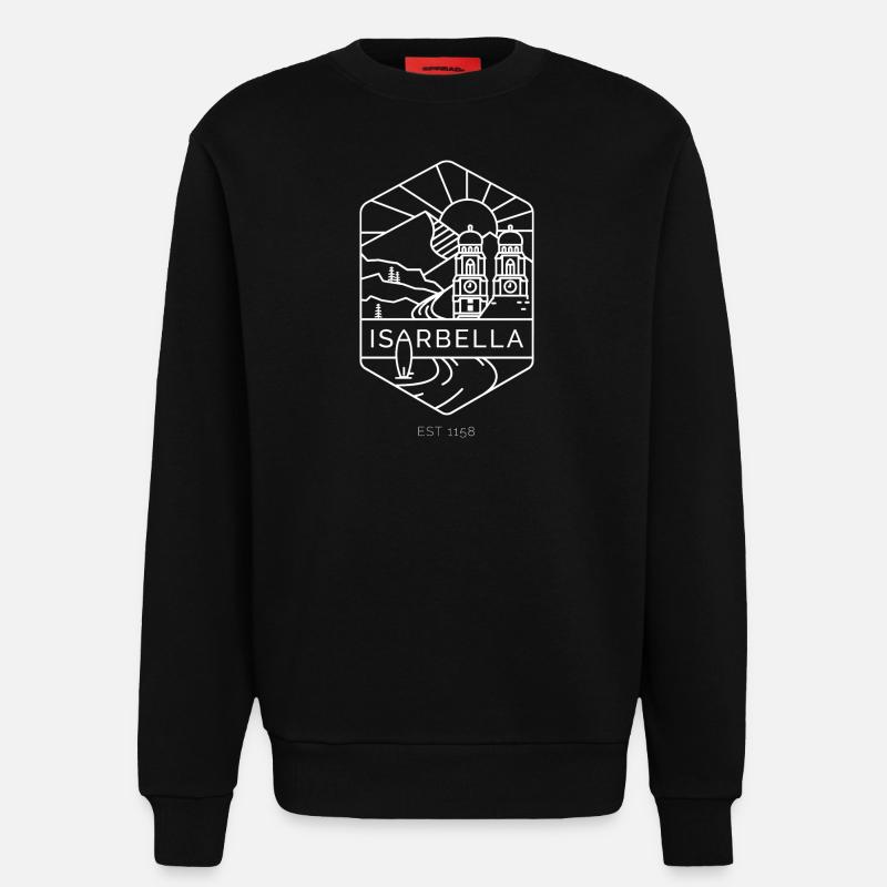 ISARBELLA - Sweatshirt - made by SPREAD  - SOLID BLACK