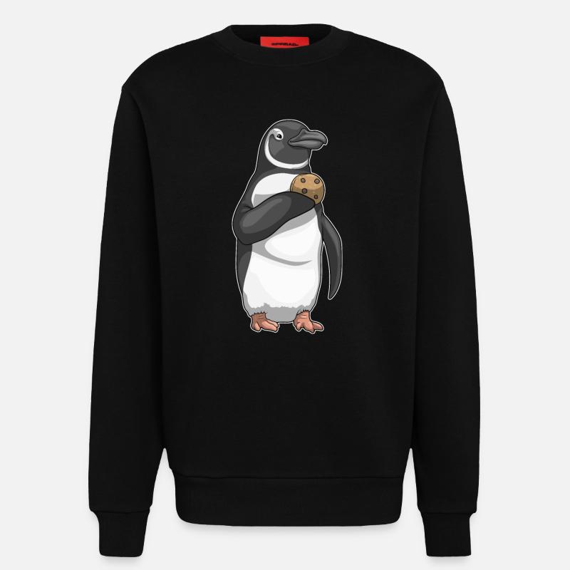 Pinguin Cookie - Sweatshirt - made by SPREAD  - SOLID BLACK