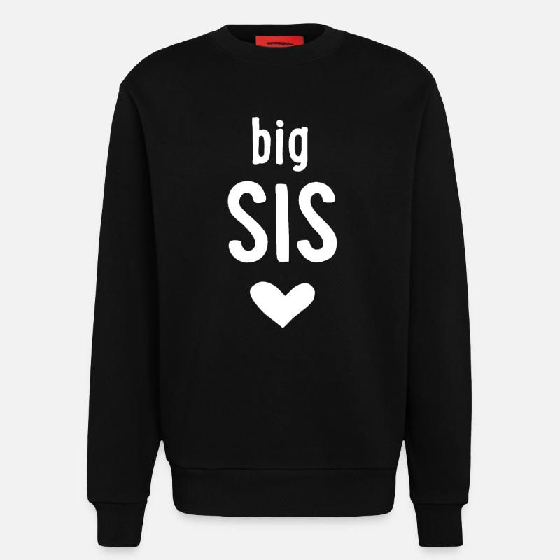 big sis - Sweatshirt - made by SPREAD  - SOLID BLACK