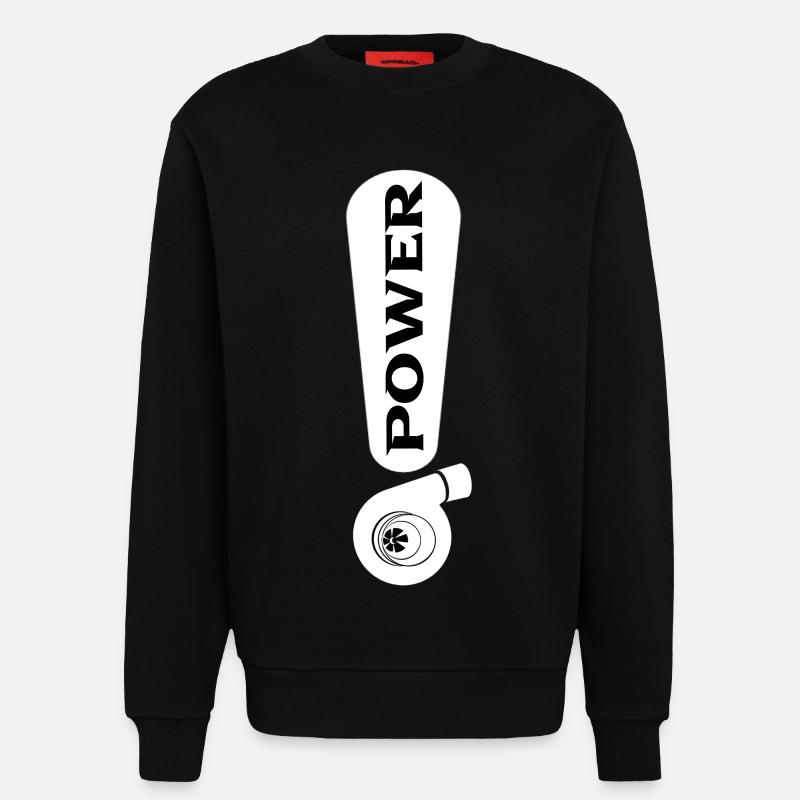 Turbo - Sweat bio décontracté fabriqué en UE - SOLID BLACK