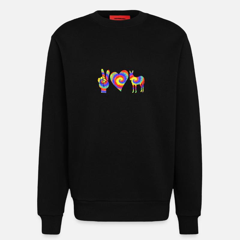 Esel - Sweatshirt - made by SPREAD - SOLID BLACK