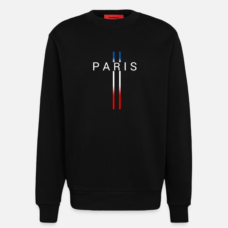 FRANKREICH - Sweatshirt - made by SPREAD - SOLID BLACK