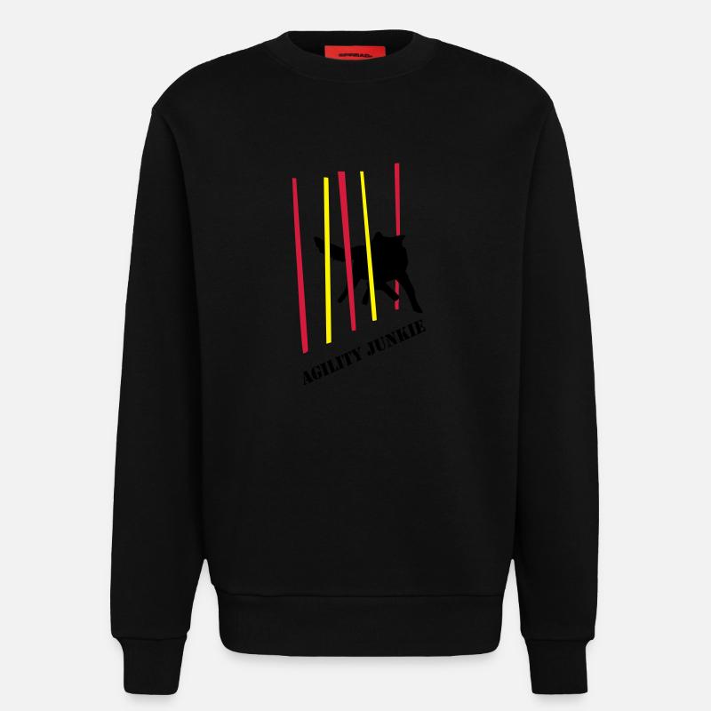 Agility Junkie_2_cb - Sweatshirt - made by SPREAD  - SOLID BLACK