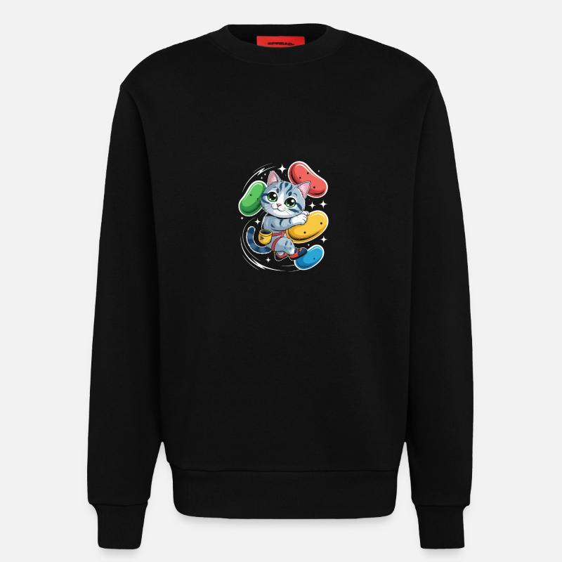 Boulder Katze - Sweatshirt - made by SPREAD  - SOLID BLACK
