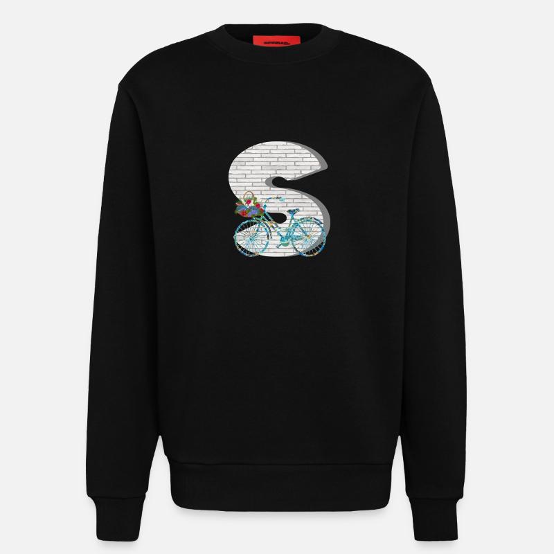 fahrrad e 100 s - Sweatshirt - made by SPREAD  - SOLID BLACK