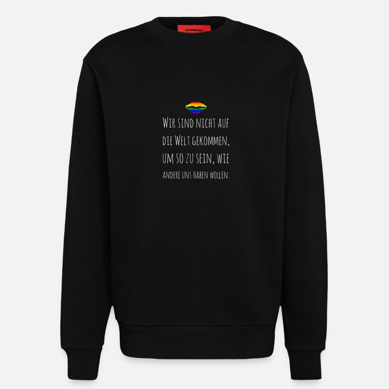 Same Love, Homo Ehe, LGBT - Sweatshirt - made by SPREAD - SOLID BLACK