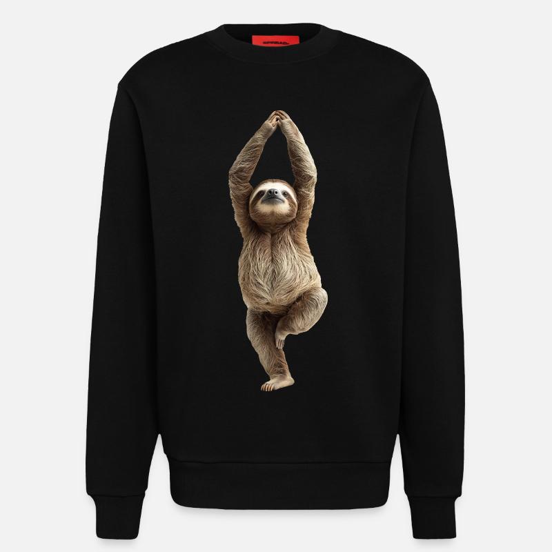 Faultier - Sweatshirt - made by SPREAD  - SOLID BLACK
