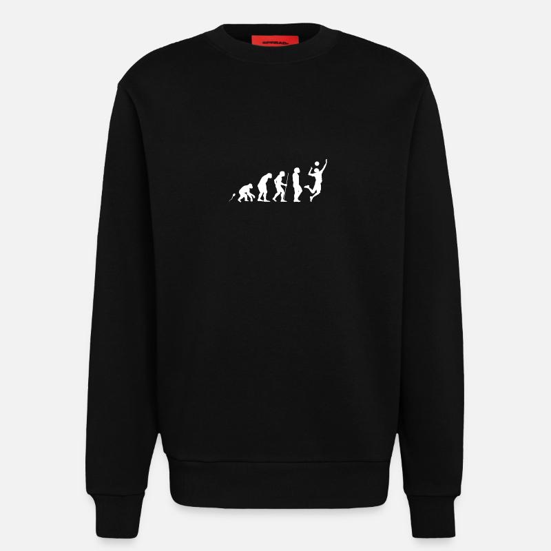 Evolution Volleyball 7 - Sweatshirt - made by SPREAD - SOLID BLACK