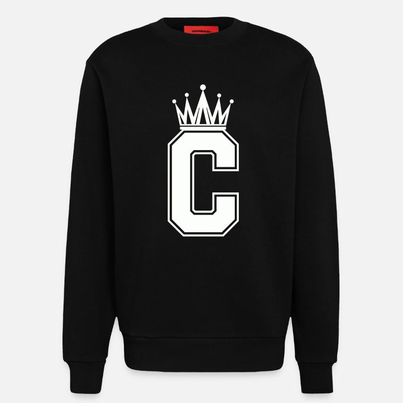 Buchstabe C - Sweatshirt - made by SPREAD  - SOLID BLACK