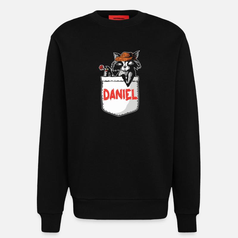 Waschbär Daniel - Sweatshirt - made by SPREAD  - SOLID BLACK