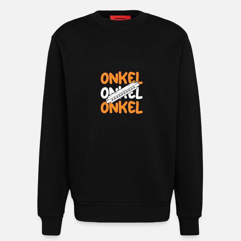 Harmonica Uncle Harmonica - Sweatshirt - made by SPREAD  - SOLID BLACK