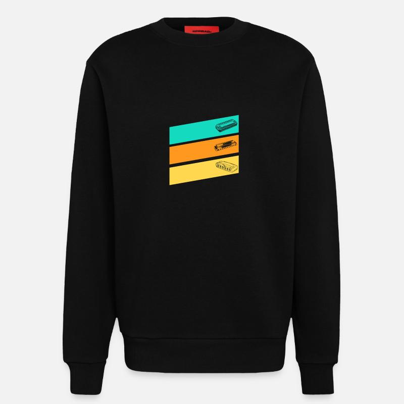 Harmonica Harmonica - Sweatshirt - made by SPREAD  - SOLID BLACK