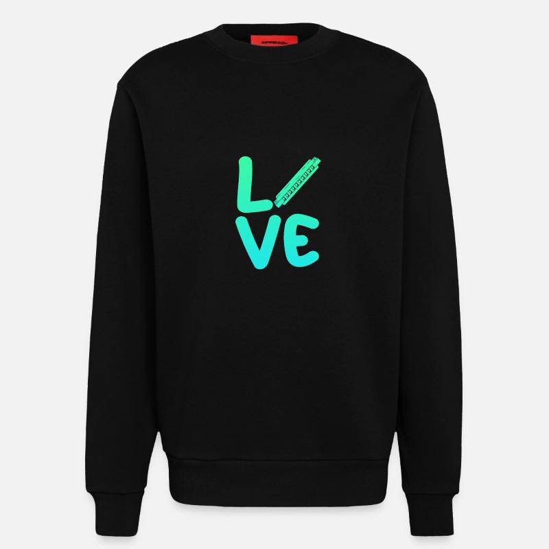 Harmonica Harmonica - Sweatshirt - made by SPREAD  - SOLID BLACK
