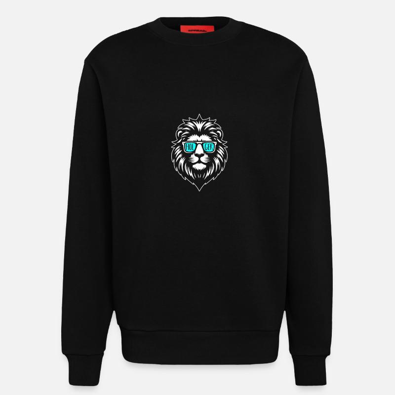 Löwe Holger - Sweatshirt - made by SPREAD  - SOLID BLACK