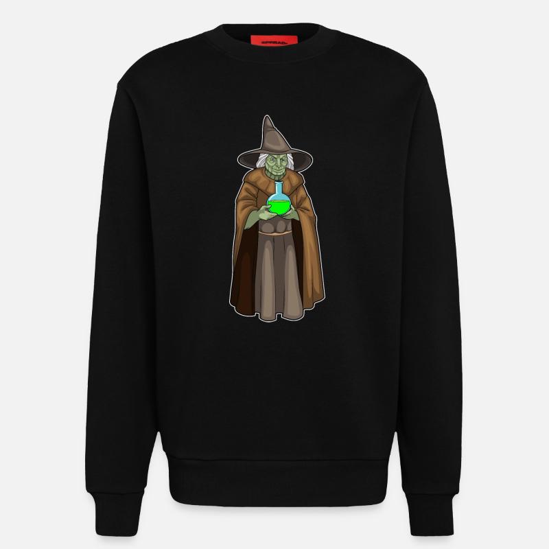 Witch Halloween Magic Potion - Sweatshirt - made by SPREAD - SOLID BLACK
