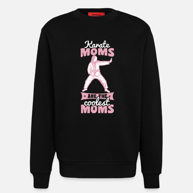 Karate Mutter - Sweatshirt - made by SPREAD  - SOLID BLACK