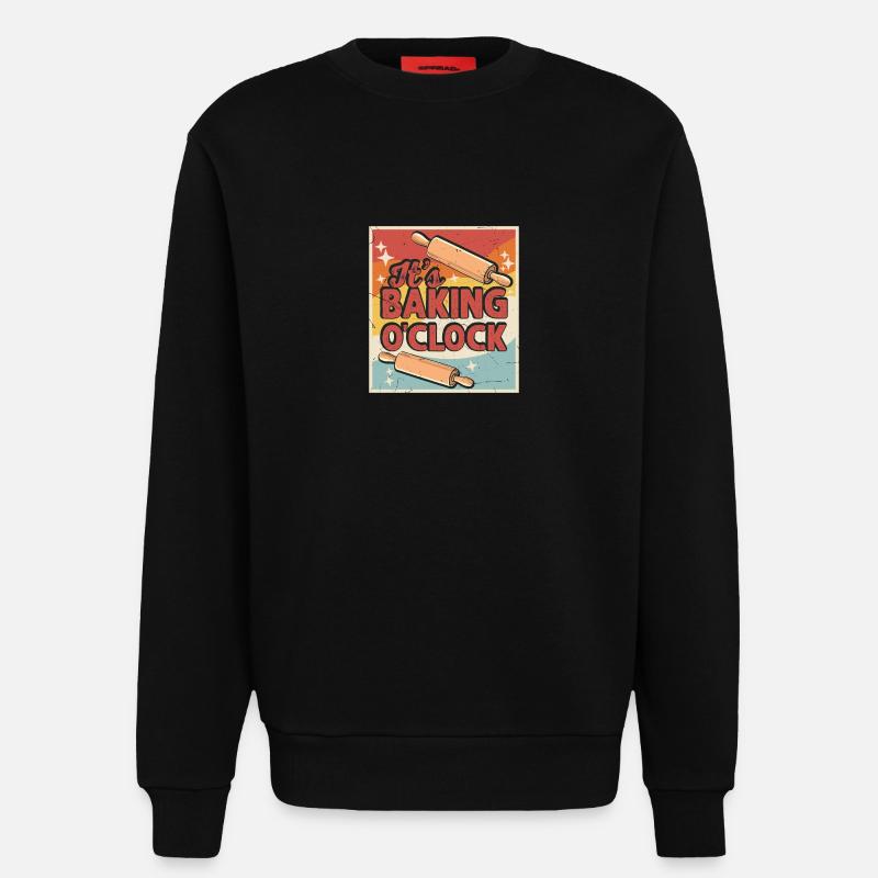 Baking Baker Bakery - Sweatshirt - made by SPREAD  - SOLID BLACK