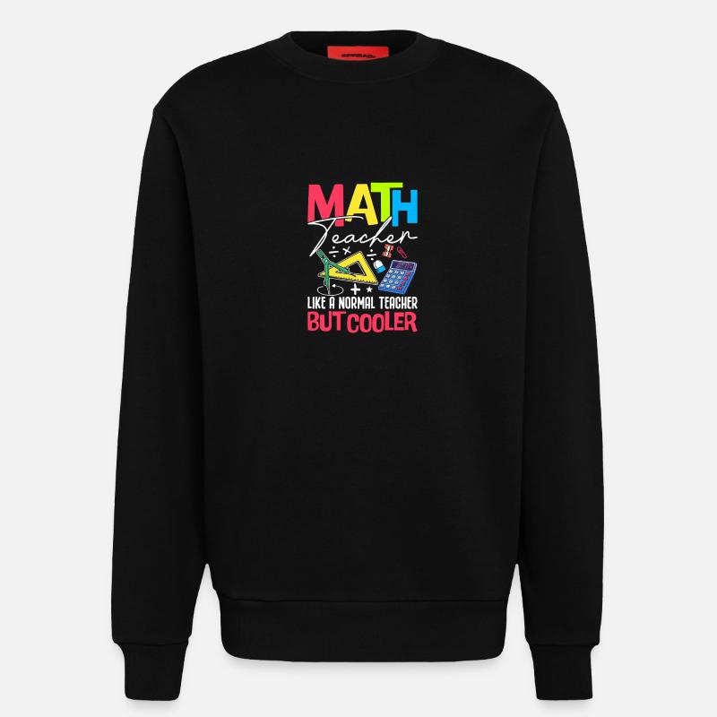 PROFESSEUR DE MATHÉMATIQUES - Sweat bio décontracté fabriqué en UE - SOLID BLACK