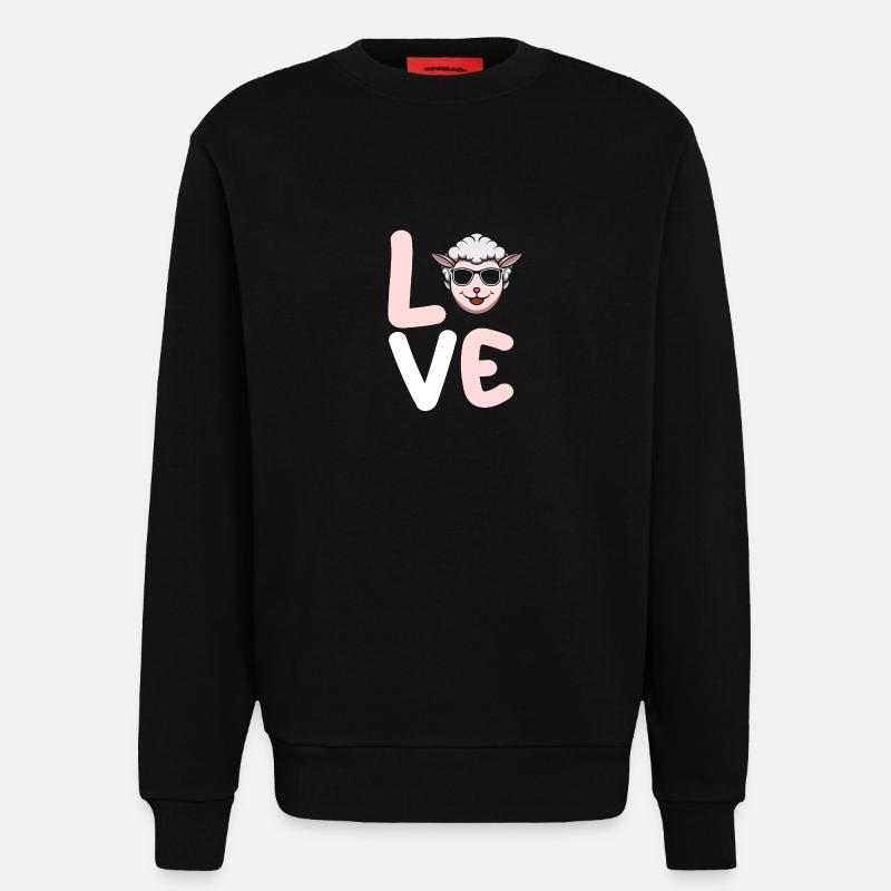 Shepherd Sheep - Sweatshirt - made by SPREAD  - SOLID BLACK