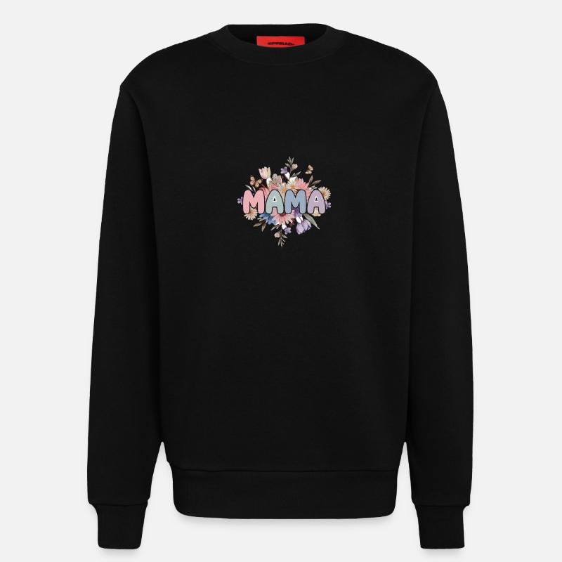 Mama - Sweatshirt - made by SPREAD  - SOLID BLACK