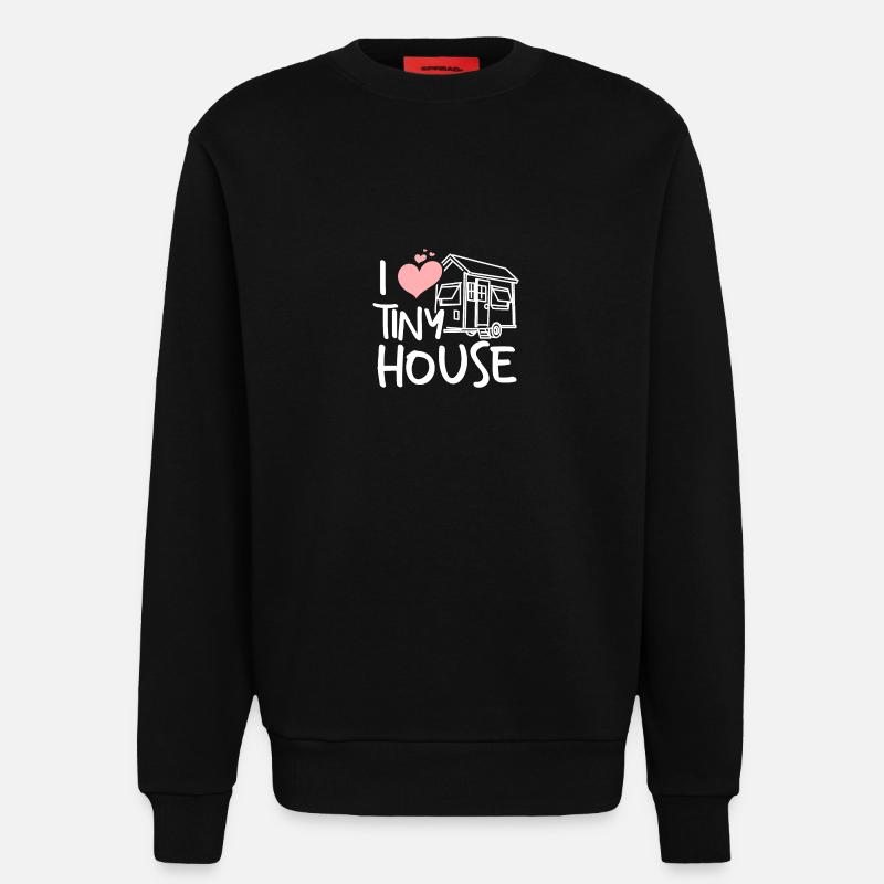 Constructeur de tiny house - Sweat bio décontracté fabriqué en UE - SOLID BLACK