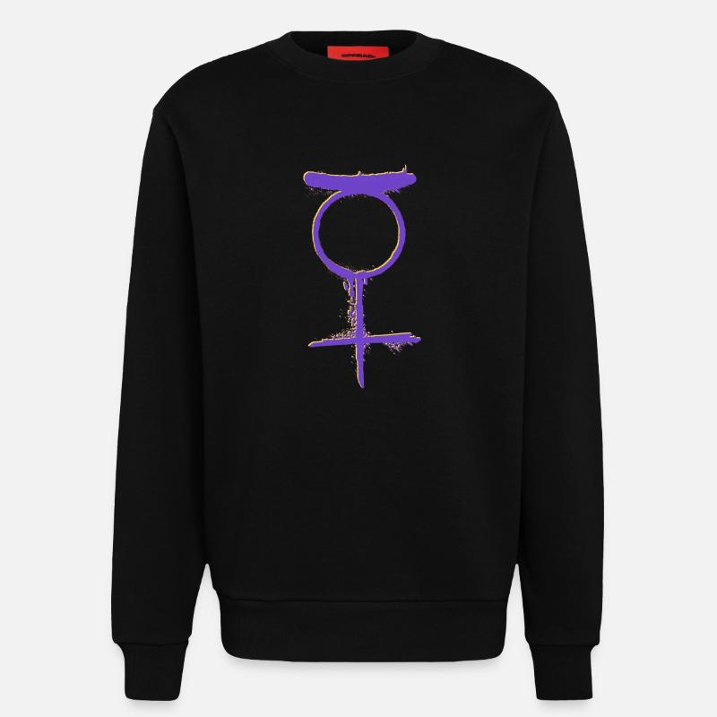 NON BINARY Status - Sweatshirt - made by SPREAD  - SOLID BLACK