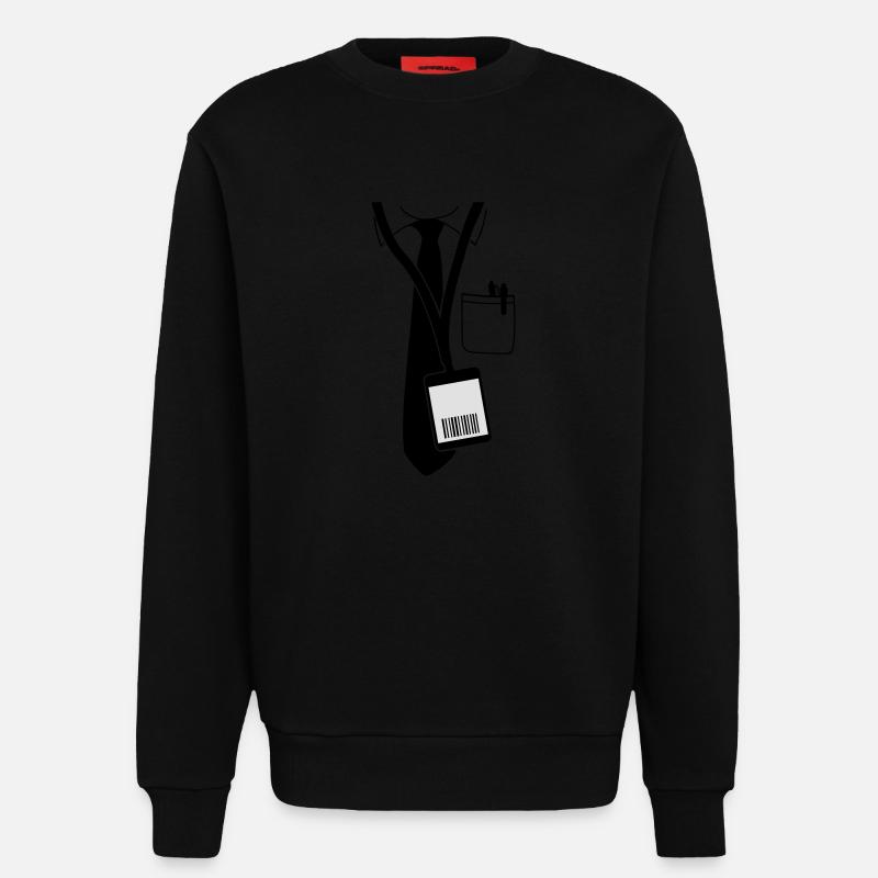 code pass - Sweatshirt - made by SPREAD  - SOLID BLACK