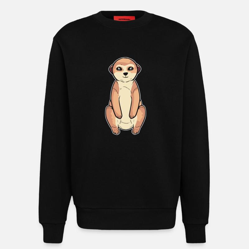 Erdmännchen - Sweatshirt - made by SPREAD - SOLID BLACK