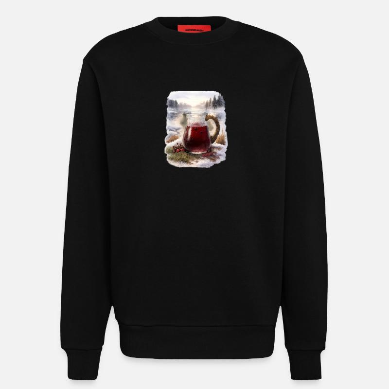 Winter Mors Karaffe - Sweatshirt - made by SPREAD  - SOLID BLACK