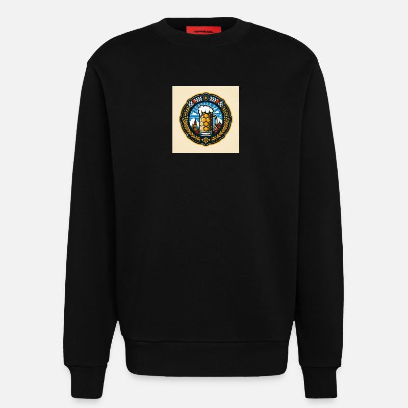 Bier Logo 2 - Sweatshirt - made by SPREAD  - SOLID BLACK
