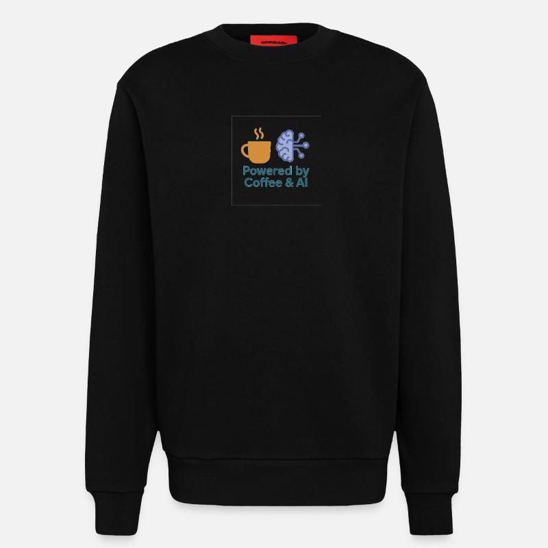 Kaffee KI Kraftdesign - Sweatshirt - made by SPREAD  - SOLID BLACK