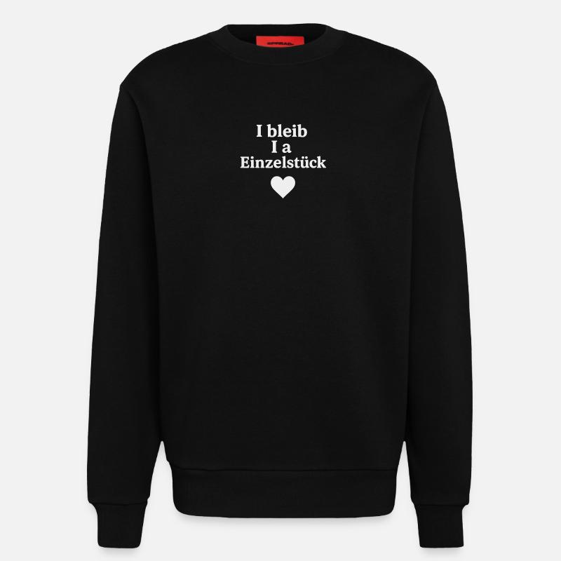 Ich bleib ein Einzelstück - Sweatshirt - made by SPREAD  - SOLID BLACK