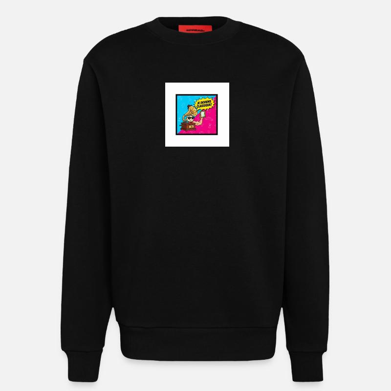 Ich werde zum klassischen Pop-Retro - Sweatshirt - made by SPREAD - SOLID BLACK