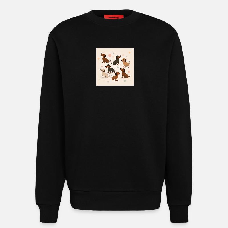 Dackel Paradies  - Sweatshirt - made by SPREAD  - SOLID BLACK